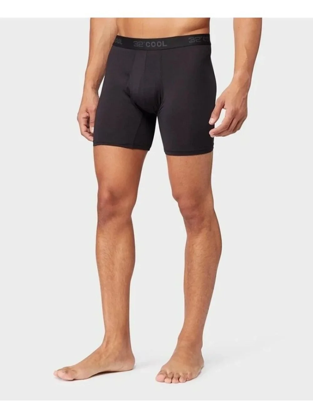 NWT 32 Degrees Cool Men's 3-Pack Boxer Briefs Comfort Mesh Large Black C1387